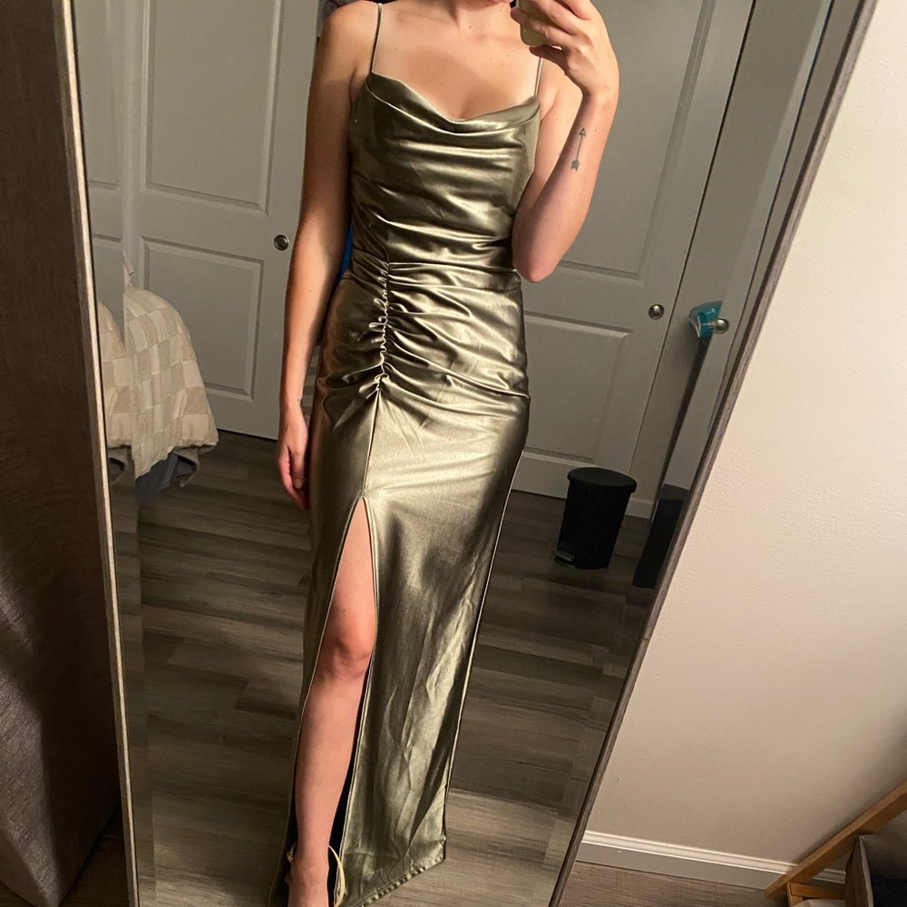 Eucalyptus Satin Bridesmaid Dress